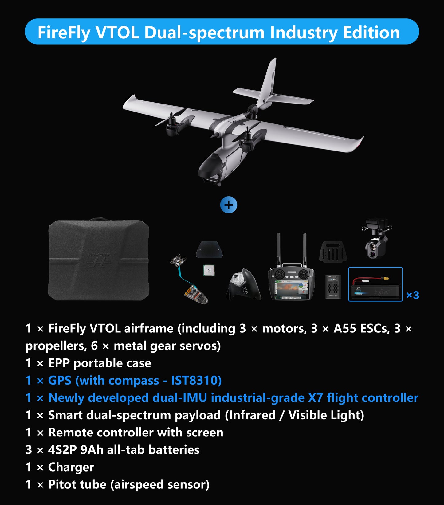 FireFly VTOL 2 Fixed-Wing Drone(Upgraded)