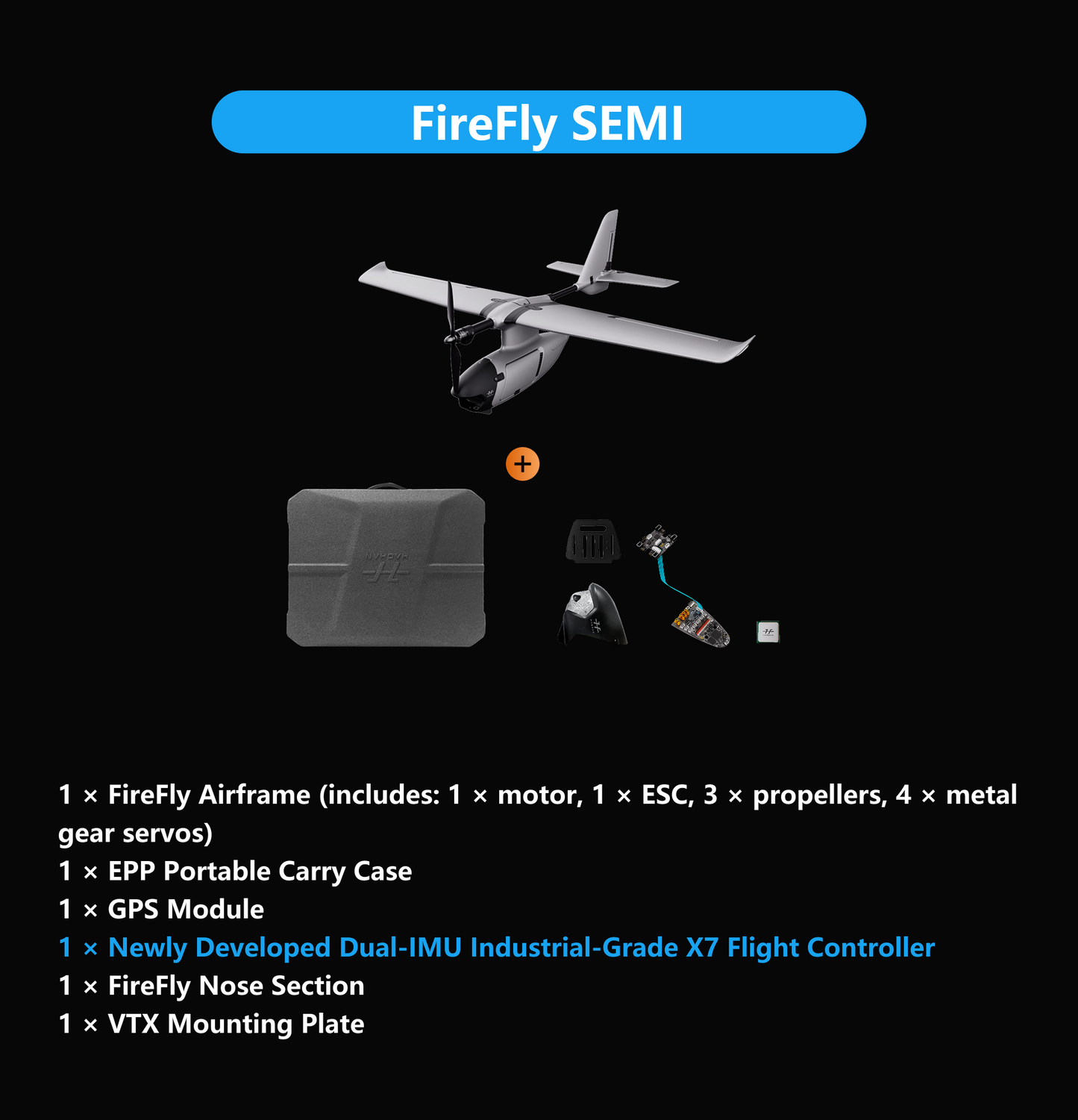 FireFly2 Hand-Launched Fixed-Wing FPV Drone(Upgraded)