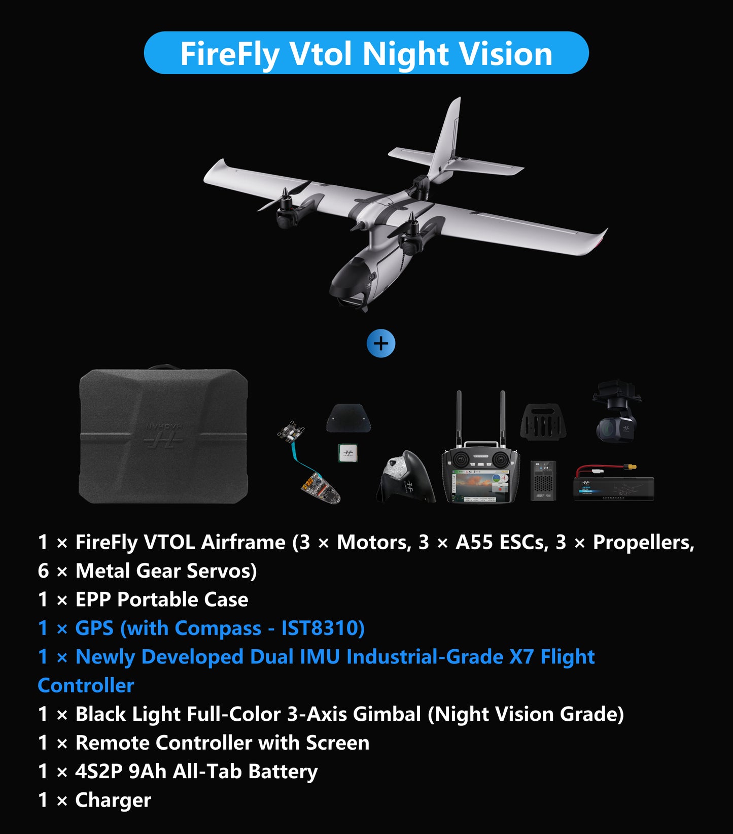 FireFly VTOL 2 Fixed-Wing Drone(Upgraded)