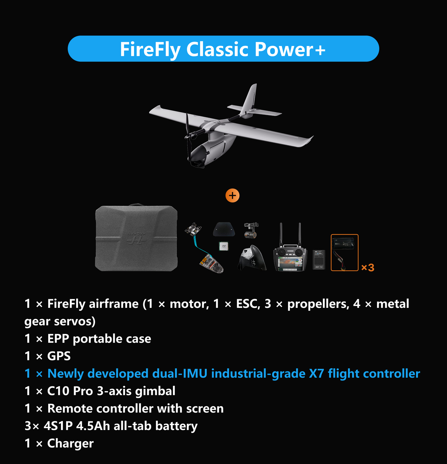 FireFly2 Hand-Launched Fixed-Wing FPV Drone(Upgraded)