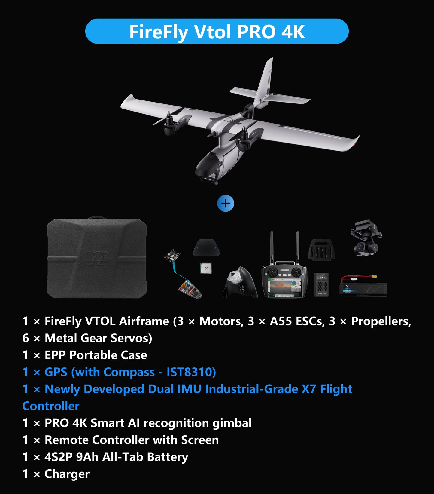 FireFly VTOL 2 Fixed-Wing Drone(Upgraded)
