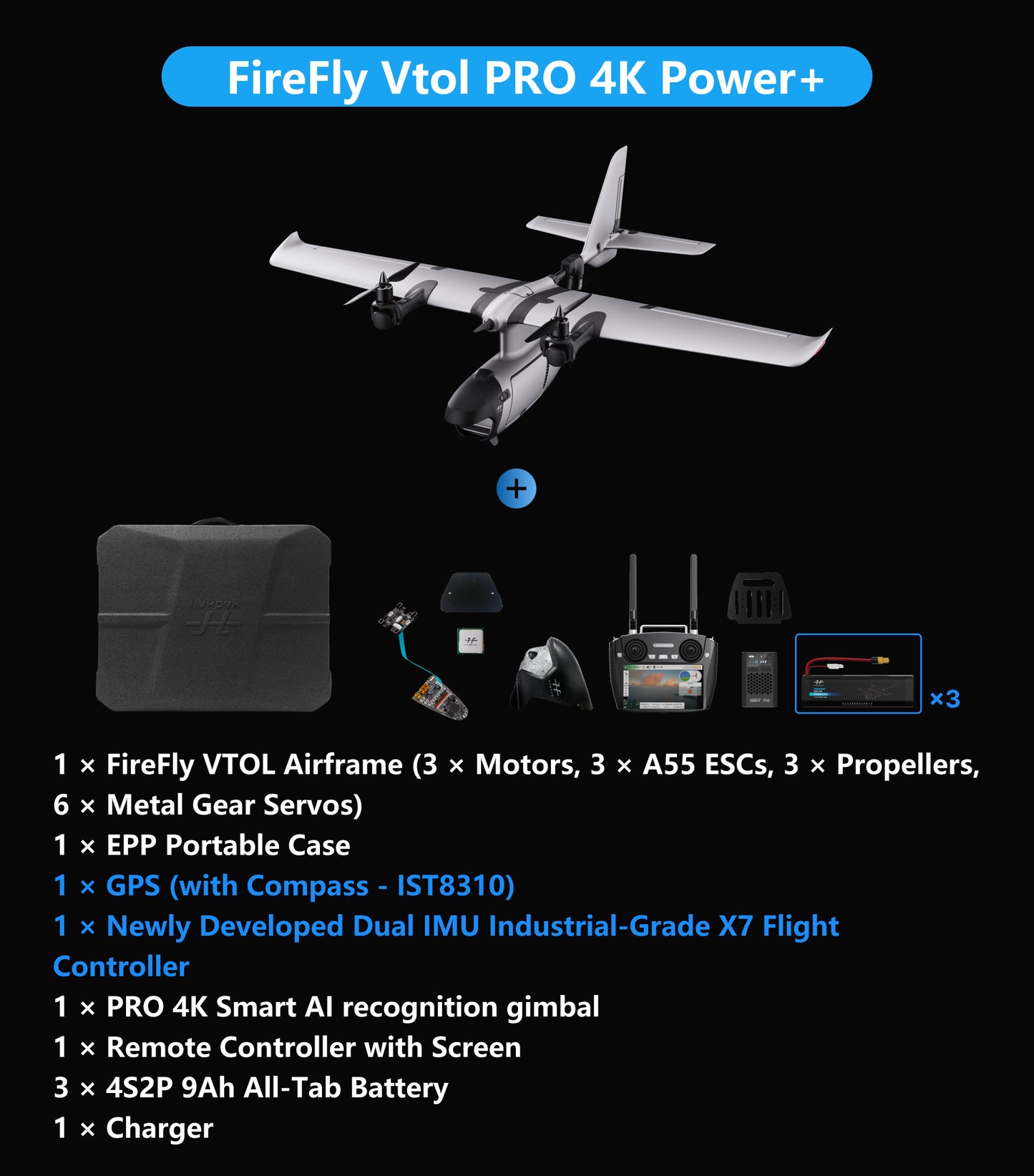 FireFly VTOL 2 Fixed-Wing Drone(Upgraded)