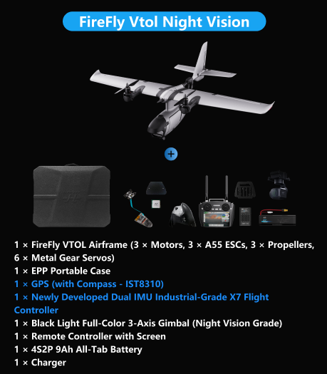 FireFly VTOL 2 Fixed-Wing Drone（Upgraded）