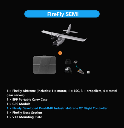 FireFly2 Hand-Launched Fixed-Wing FPV Drone（Upgraded）