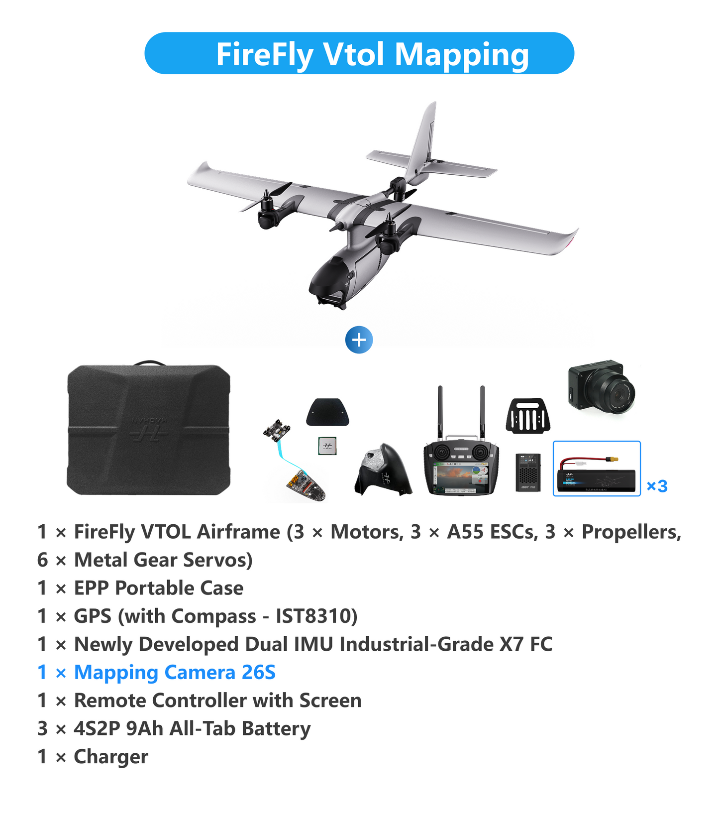 FireFly VTOL 2 Fixed-Wing Drone（Upgraded）