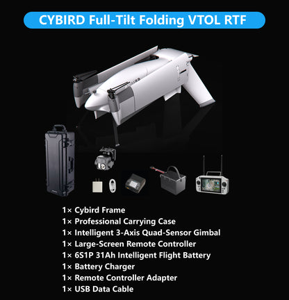 CYBIRD Full-Tilt Folding VTOL Fixed-Wing UAV